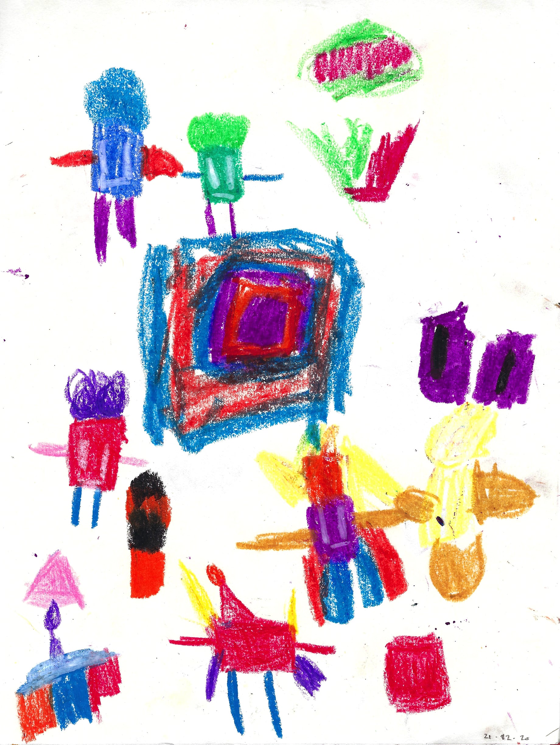 umha janela com monstros arredor