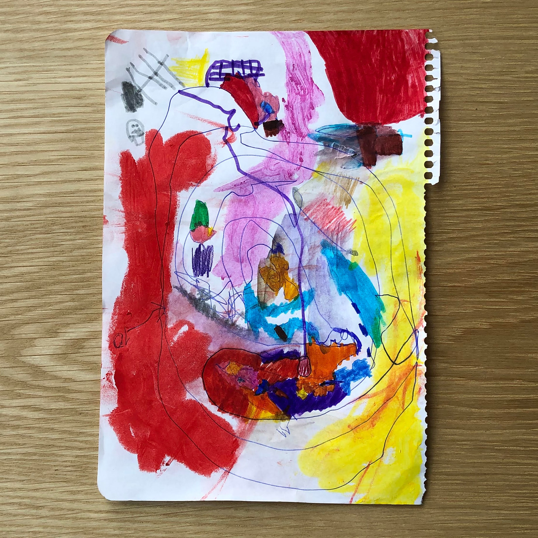 desenho com muitas cores